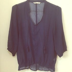 Old Navy Navy Colored Blouse / Long Sleeve